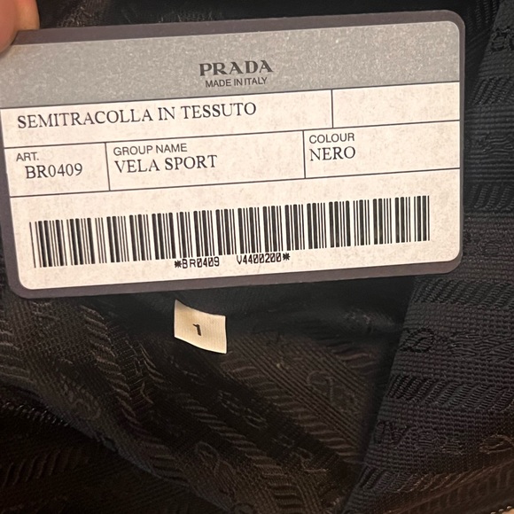 Prada Nylon Tessuto Black Bag, Excellent Condition - Picture 6 of 6